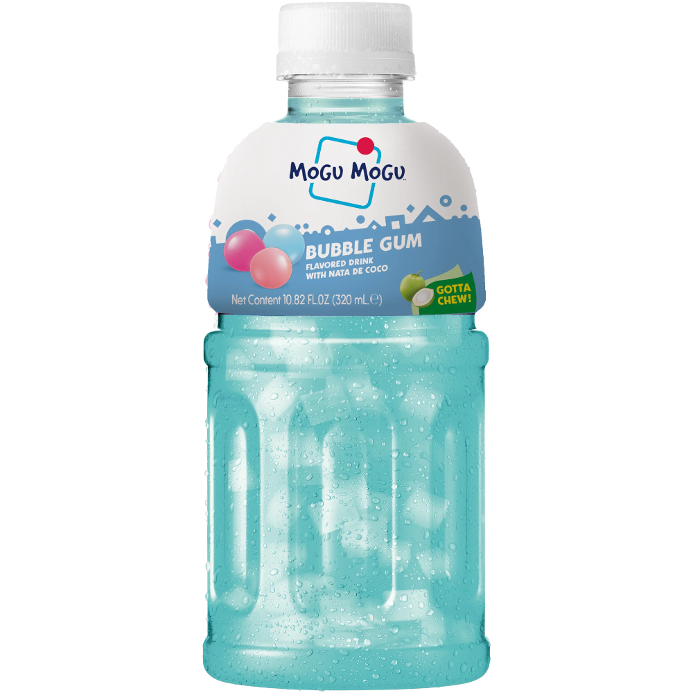 Mogu Mogu Bubblegum Flavoured Drink with Nata de Coco - 10.8fl.oz (320ml)