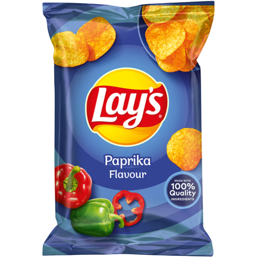 Lay's Paprika Flavoured Potato Crisps (Europe) - 1.41oz (40g)