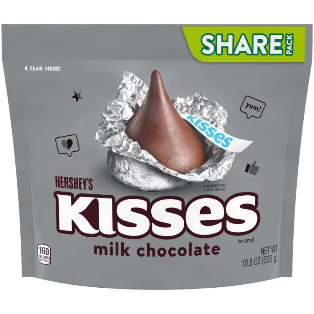 Hershey's Kisses Milk Chocolate Share Bag - 10.8oz (306g)