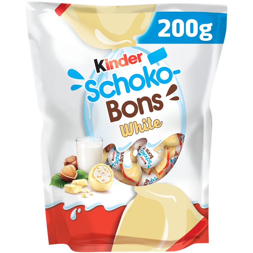 Kinder Schoko Bons White - 7oz (200g) BB 23/07/24