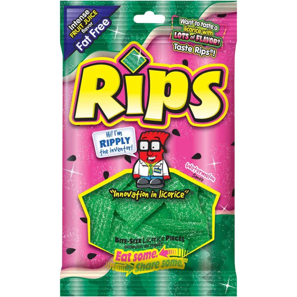 Rips Watermelon Bite Size Pieces Peg Bag - 4oz (113g)