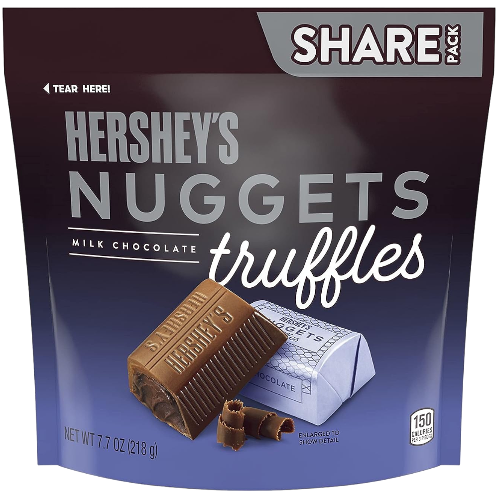 Hershey's Nuggets Milk Chocolate Truffles Share Bag - 7.7oz (218g)