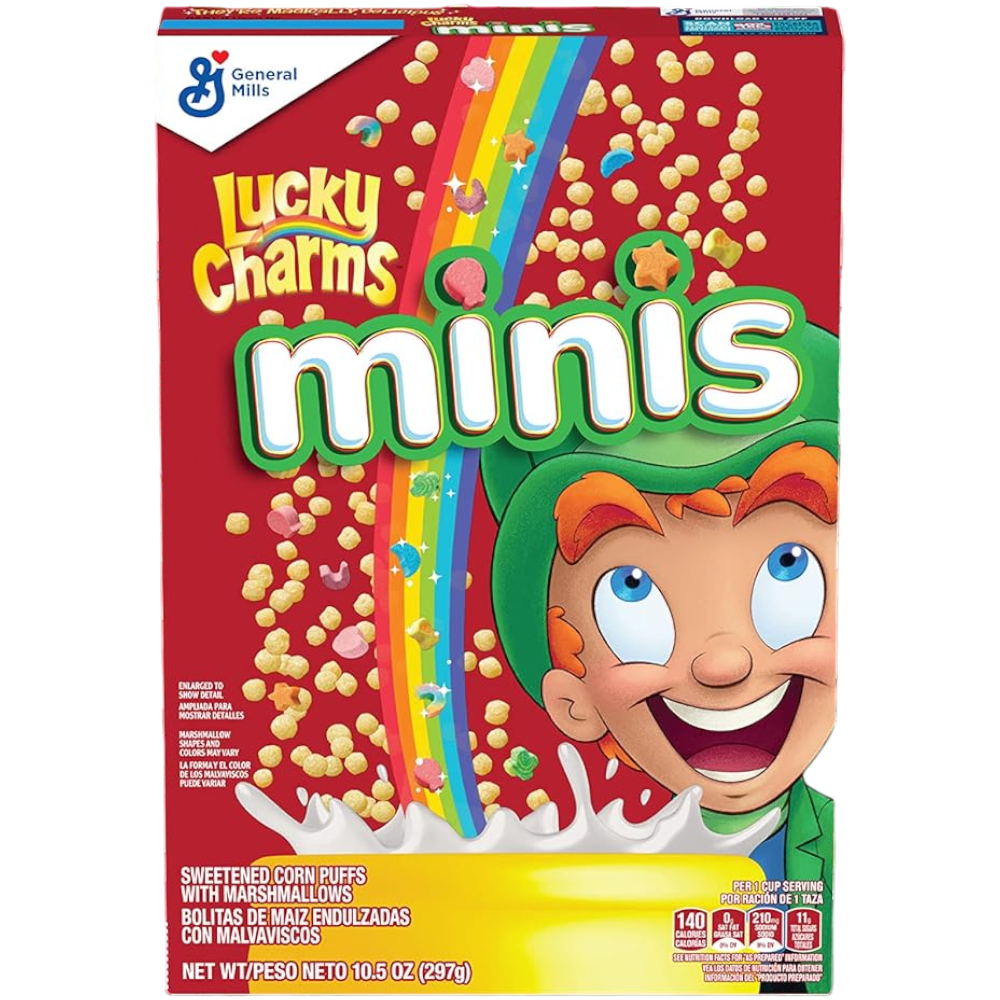 Lucky Charms Minis Cereal - 10.5oz (297g)