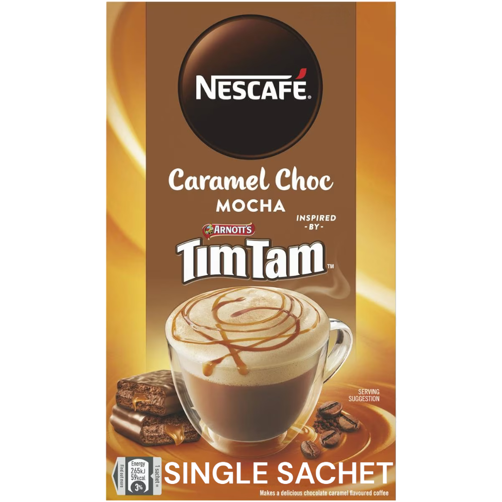 Nescafe Tim Tam Caramel Choc Mocha Coffee Single Sachet (Australia) - 0.6oz (17g)