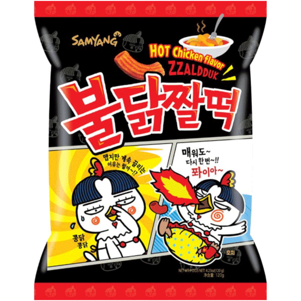 Samyang Buldak Hot Chicken Flavour Zzaldduck Snack (Korea) - 4.2oz (120g)