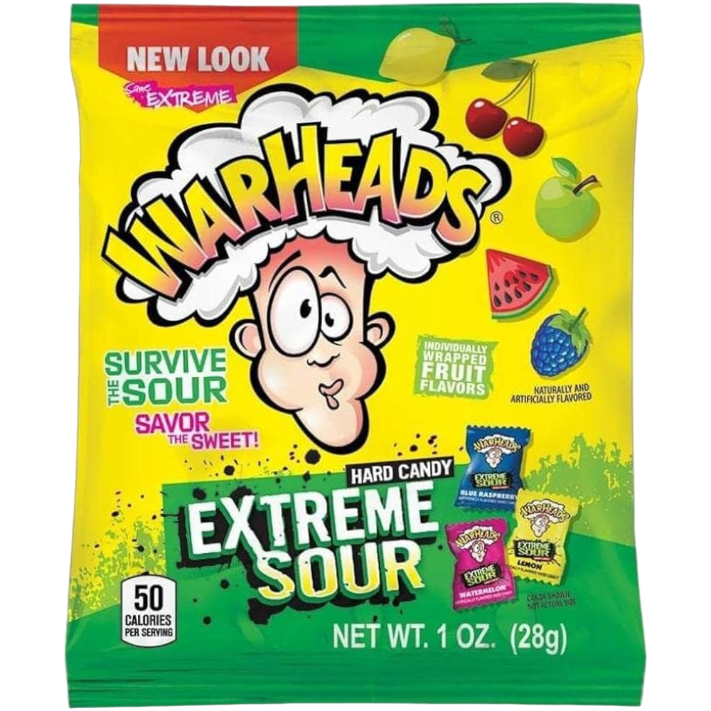 Warheads Extreme Sour Hard Candy - 1oz (28g)