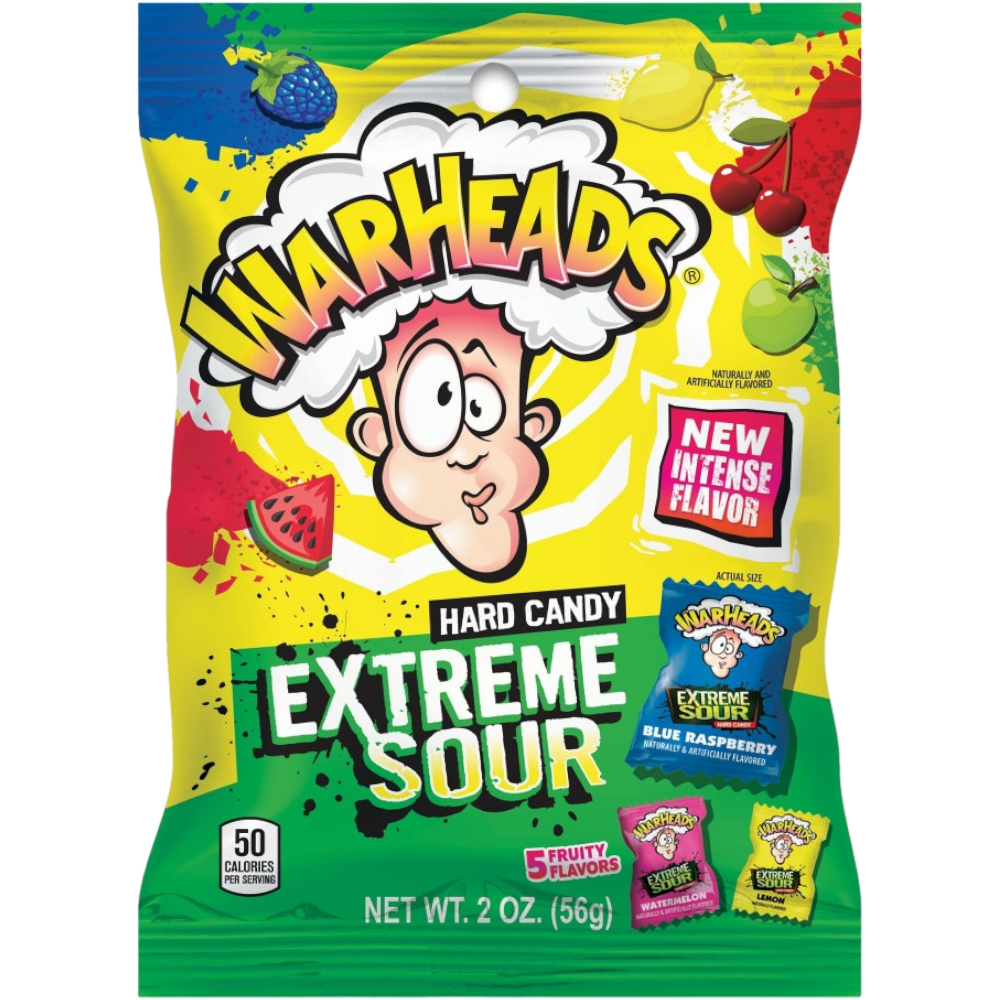 Warheads Extreme Sour Hard Candy - 2oz (56g)