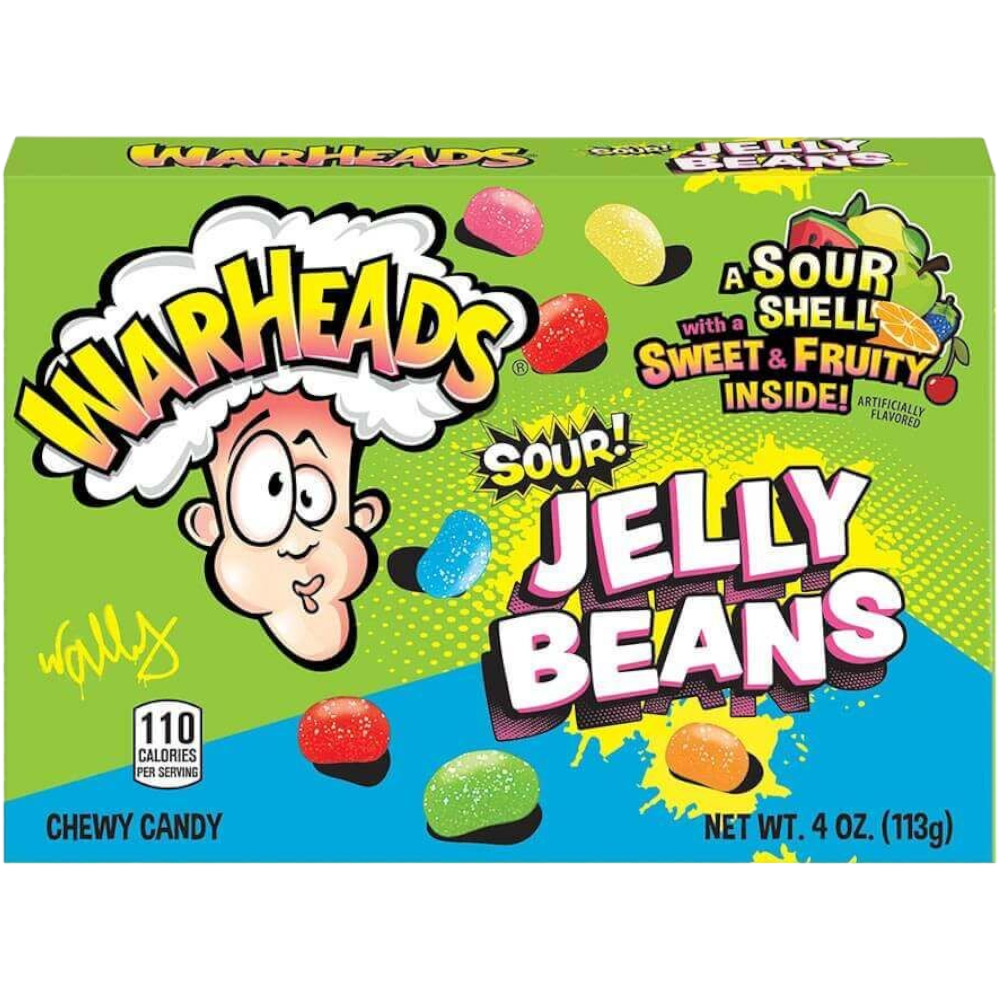 Warheads Sour Jelly Beans Theatre Box - 3.98oz (113g)
