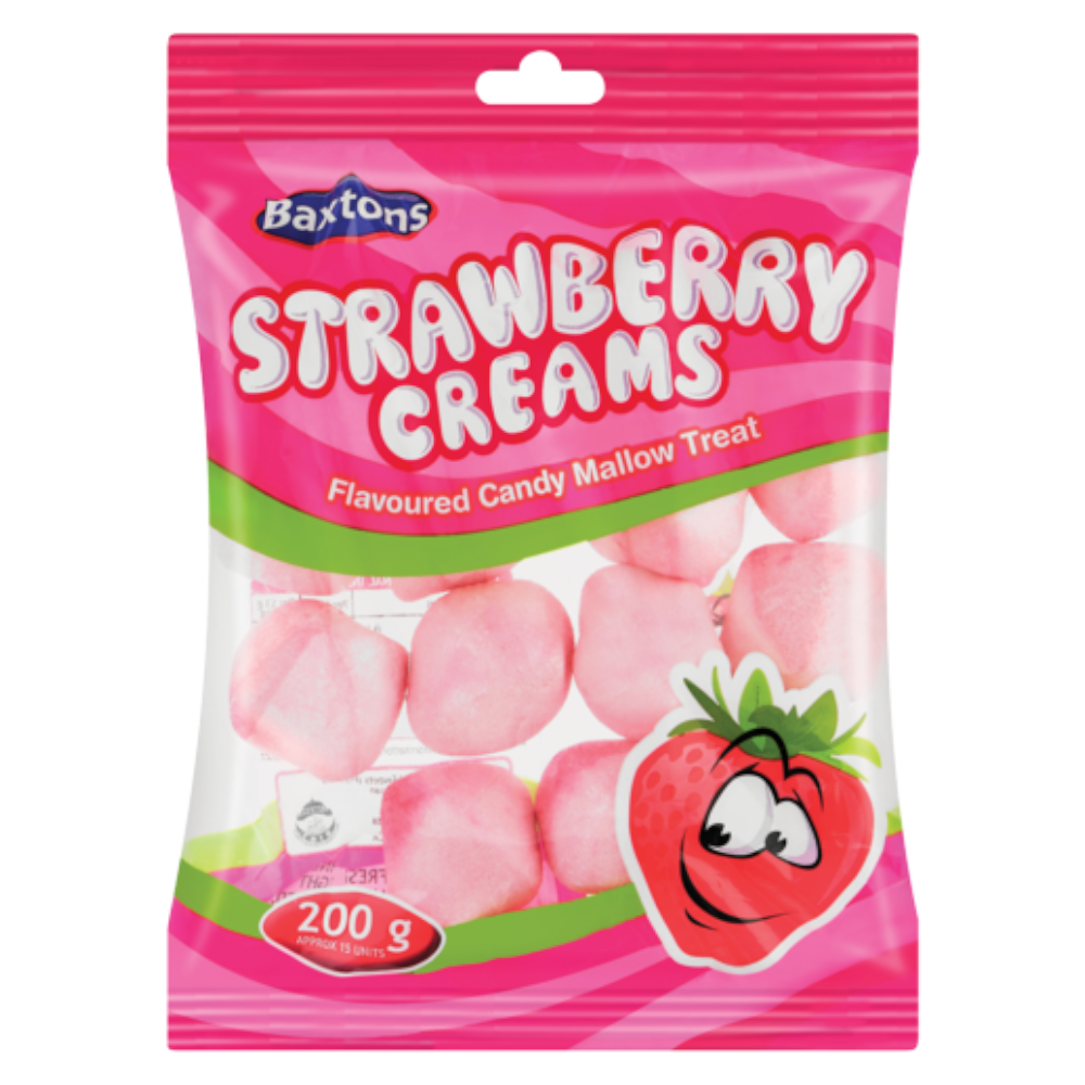 Baxton's Strawberry Creams (South Africa) - 7oz (200g)