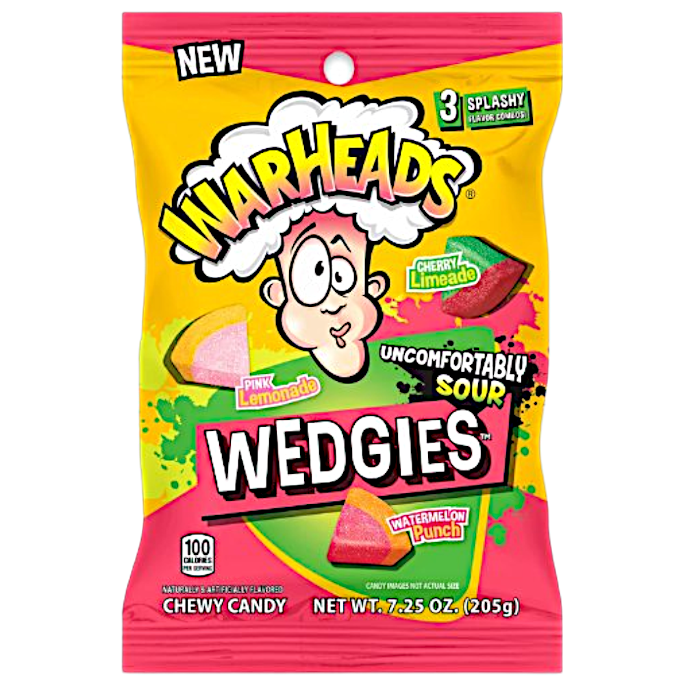 Warheads Wedgies Share Bag - 7.2oz (205g)