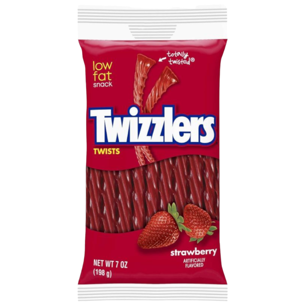 Twizzlers Strawberry Twists - 7oz (198g) | Poppin Candy