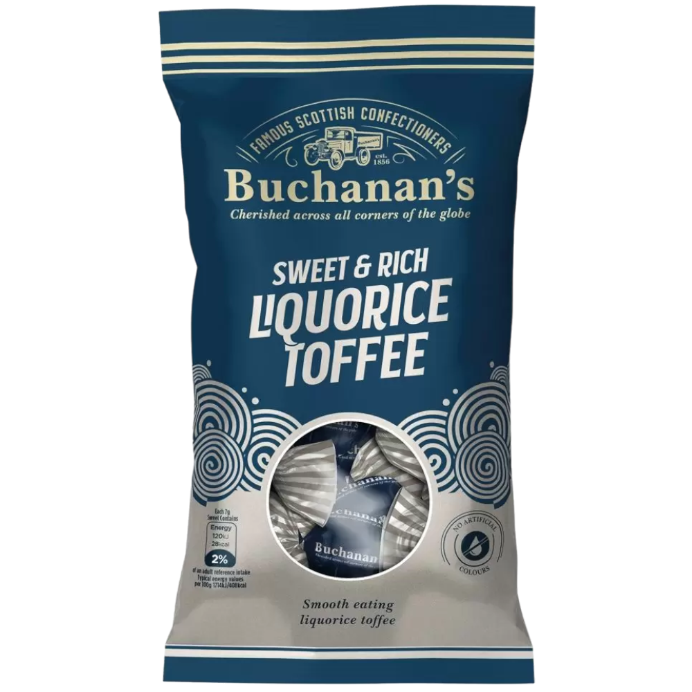 Buchanan's Liquorice Toffee - 4.2oz (120g)