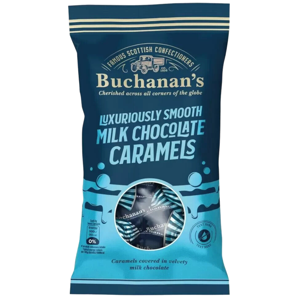 Buchanan's Milk Chocolate Caramels - 3.8oz (110g) | Poppin Candy