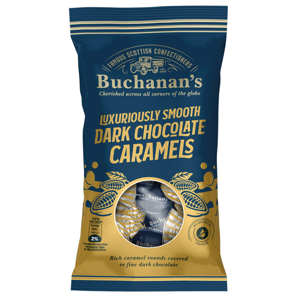 Buchanan's Dark Chocolate Caramels - 3.8oz (110g)