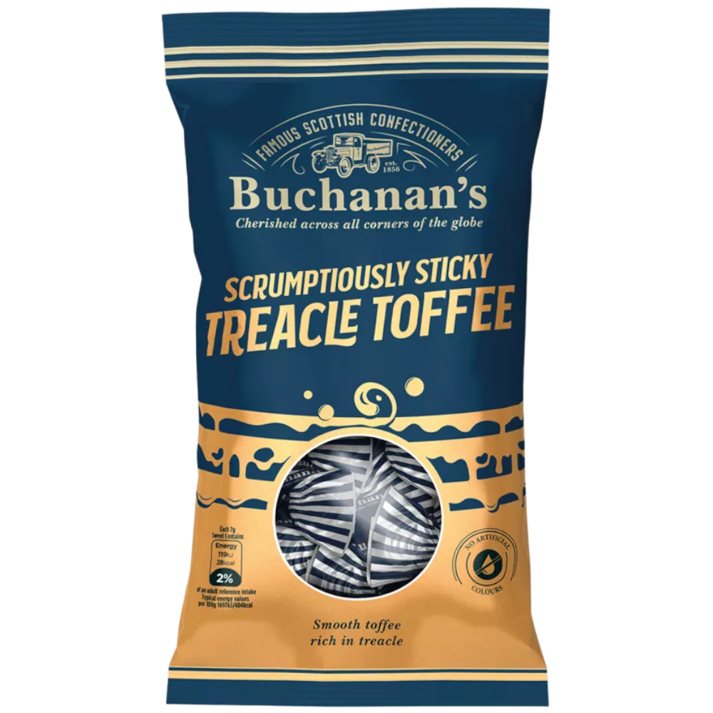 Buchanan's Scrumptiously Sticky Treacle Toffee - 4.2oz (120g)