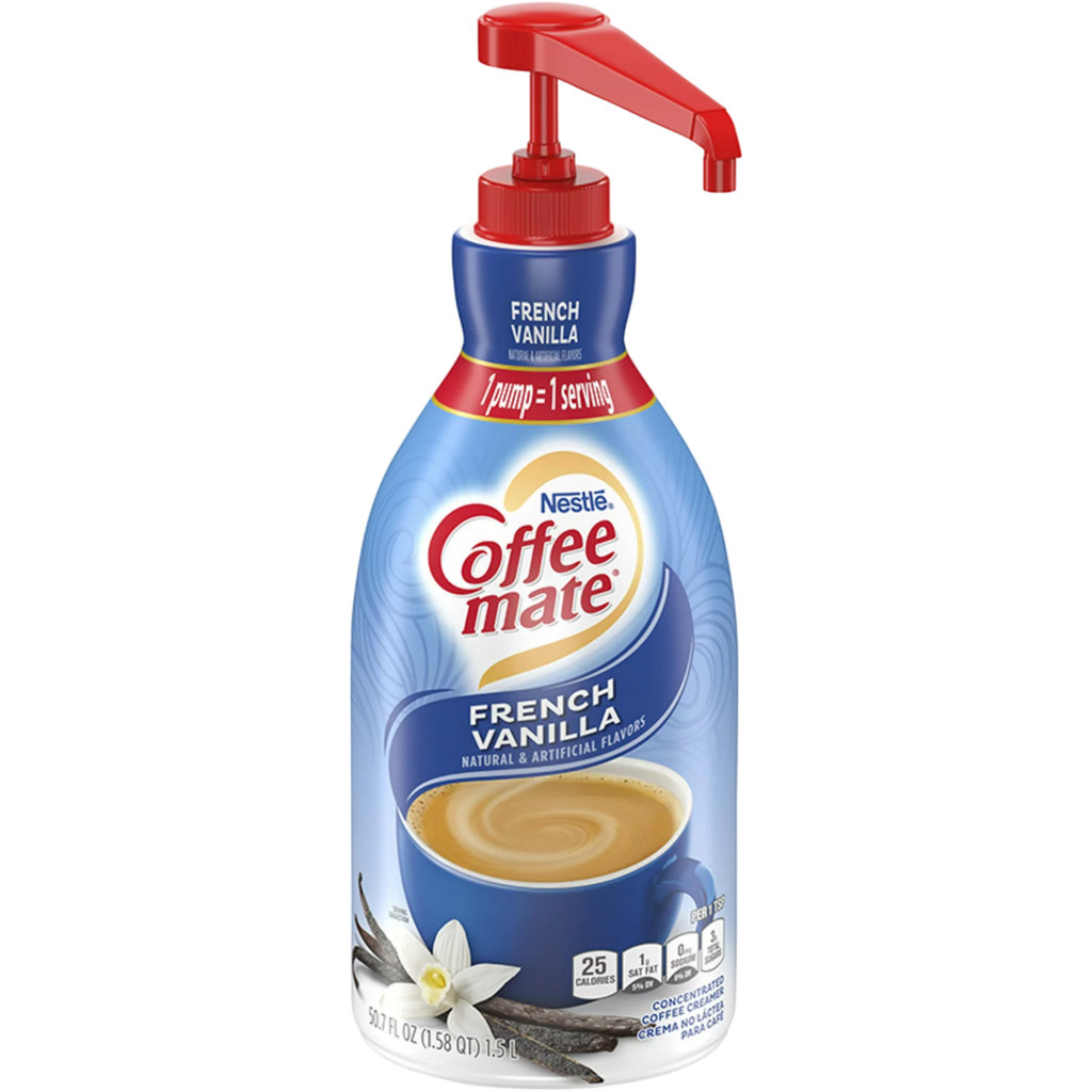 Coffee-Mate French Vanilla Liquid Creamer Pump Bottle - 50.7fl.oz (1.5L)