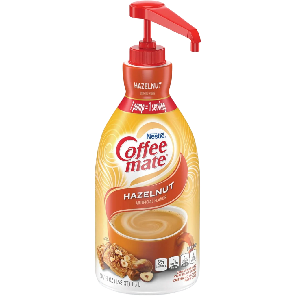 Coffee-Mate Hazelnut Liquid Creamer Pump Bottle - 50.7fl.oz (1.5L)