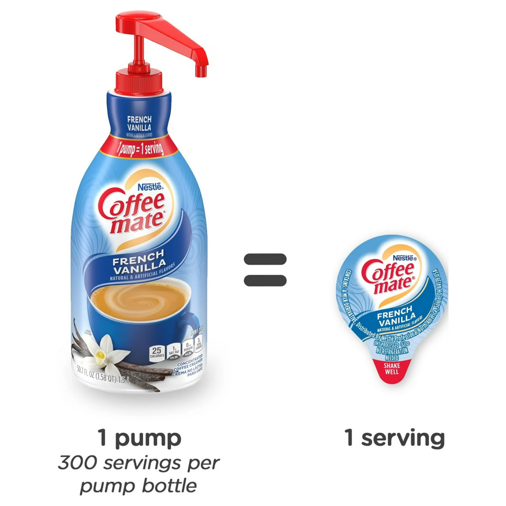 Coffee-Mate French Vanilla Liquid Creamer Pump Bottle - 50.7fl.oz (1.5L)