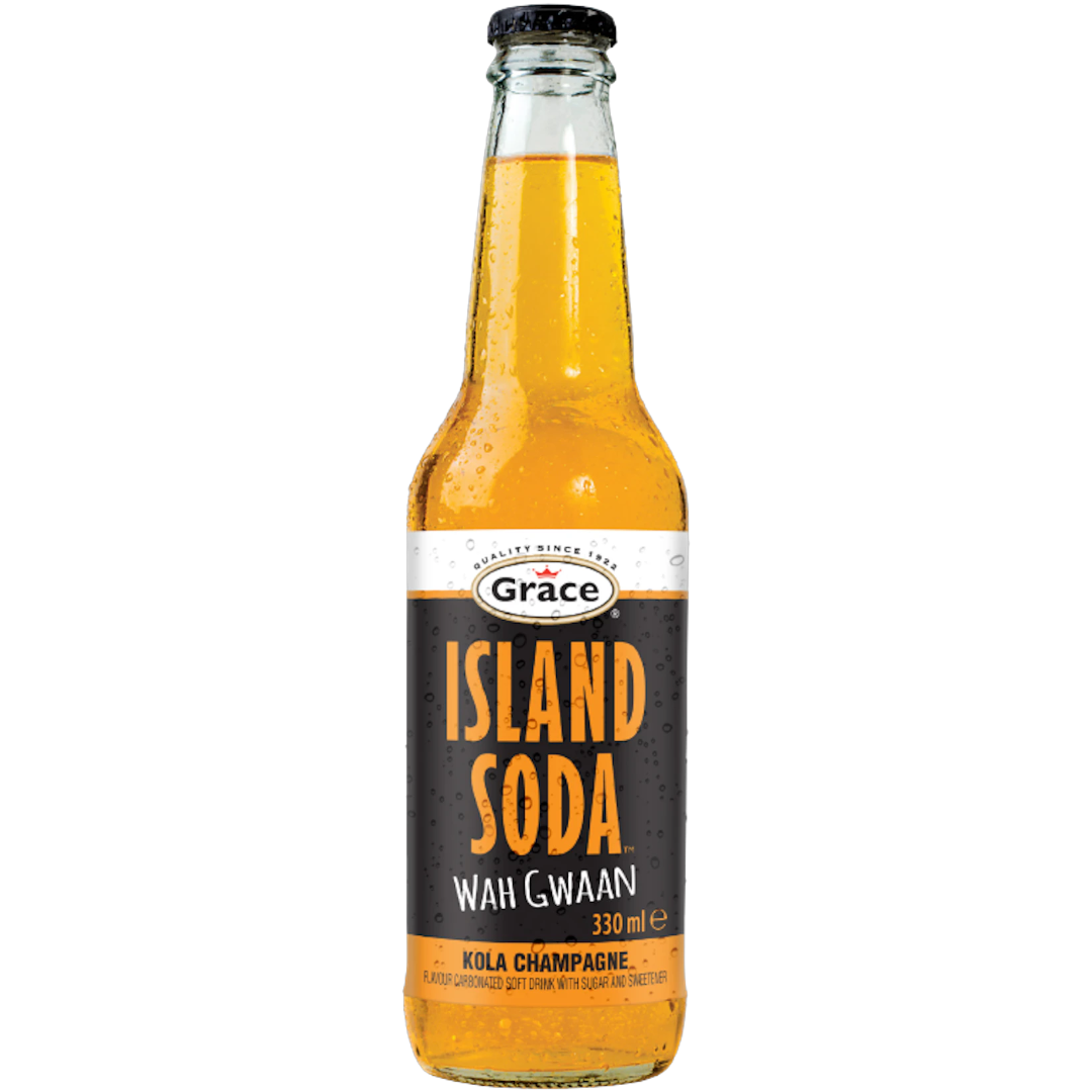 Grace Island Soda Kola Champagne Non-Alcoholic (Caribbean) - 11.15fl.oz (330ml)