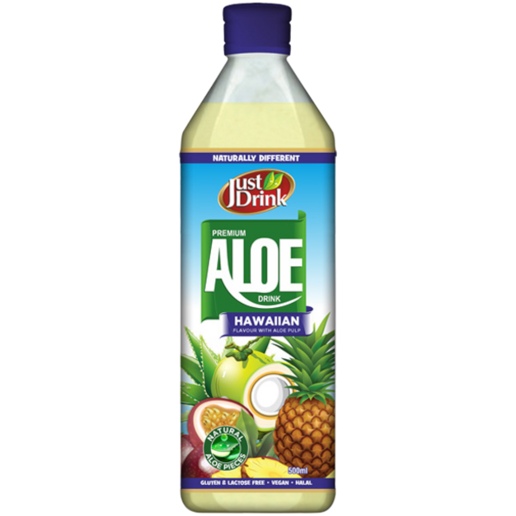 Just Drink Aloe Vera Drink Hawaiian Flavour - 16.9fl.oz (500ml)