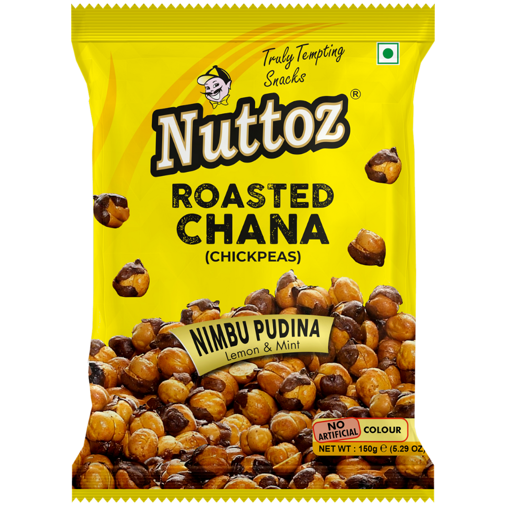 Nuttoz Nimbu Pudina Roasted Chana (India) - 5.3oz (150g)