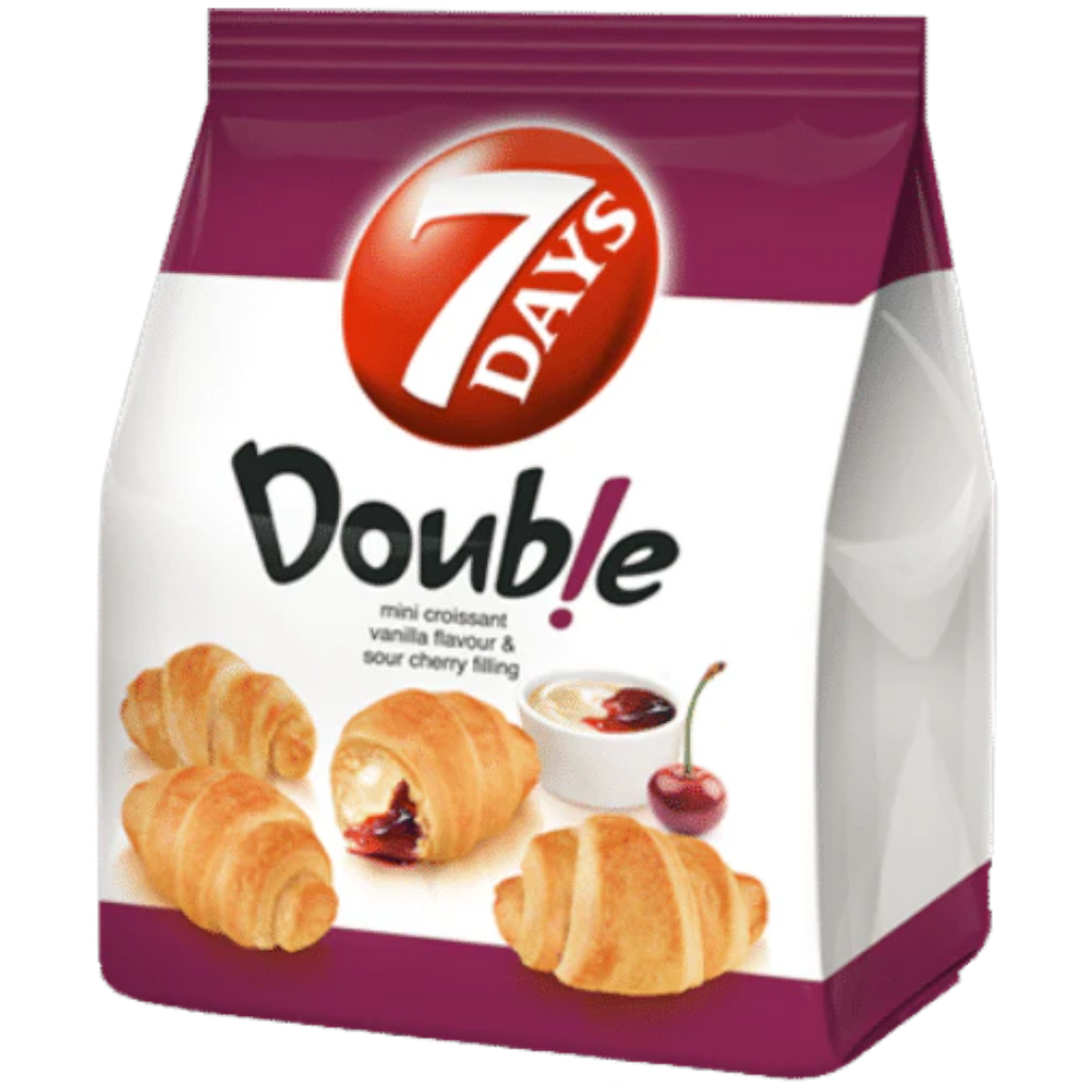 Chipita Mini Croissants With Double Vanilla & Sour Cherry Filling - 6.4oz (185g)