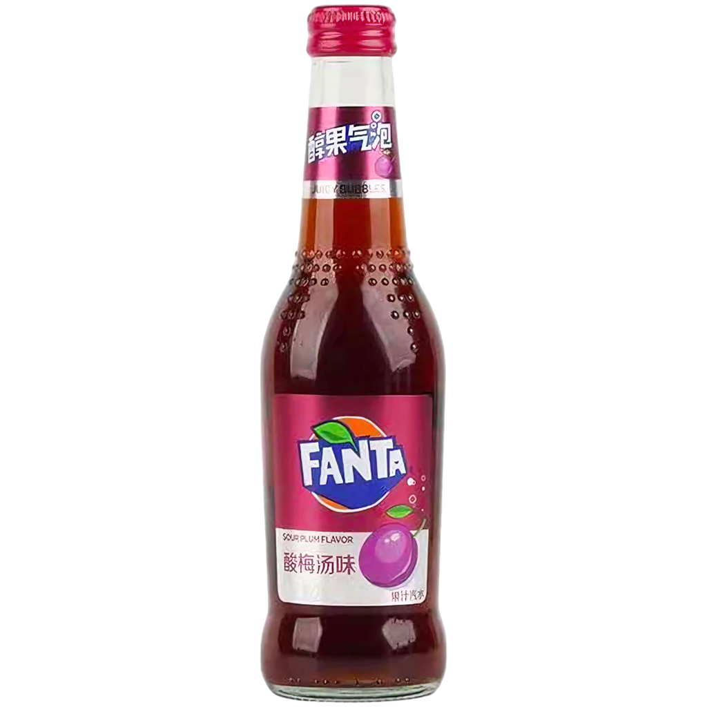 Fanta Sour Plum Glass Bottle (China) - 9.29fl.oz (275ml)