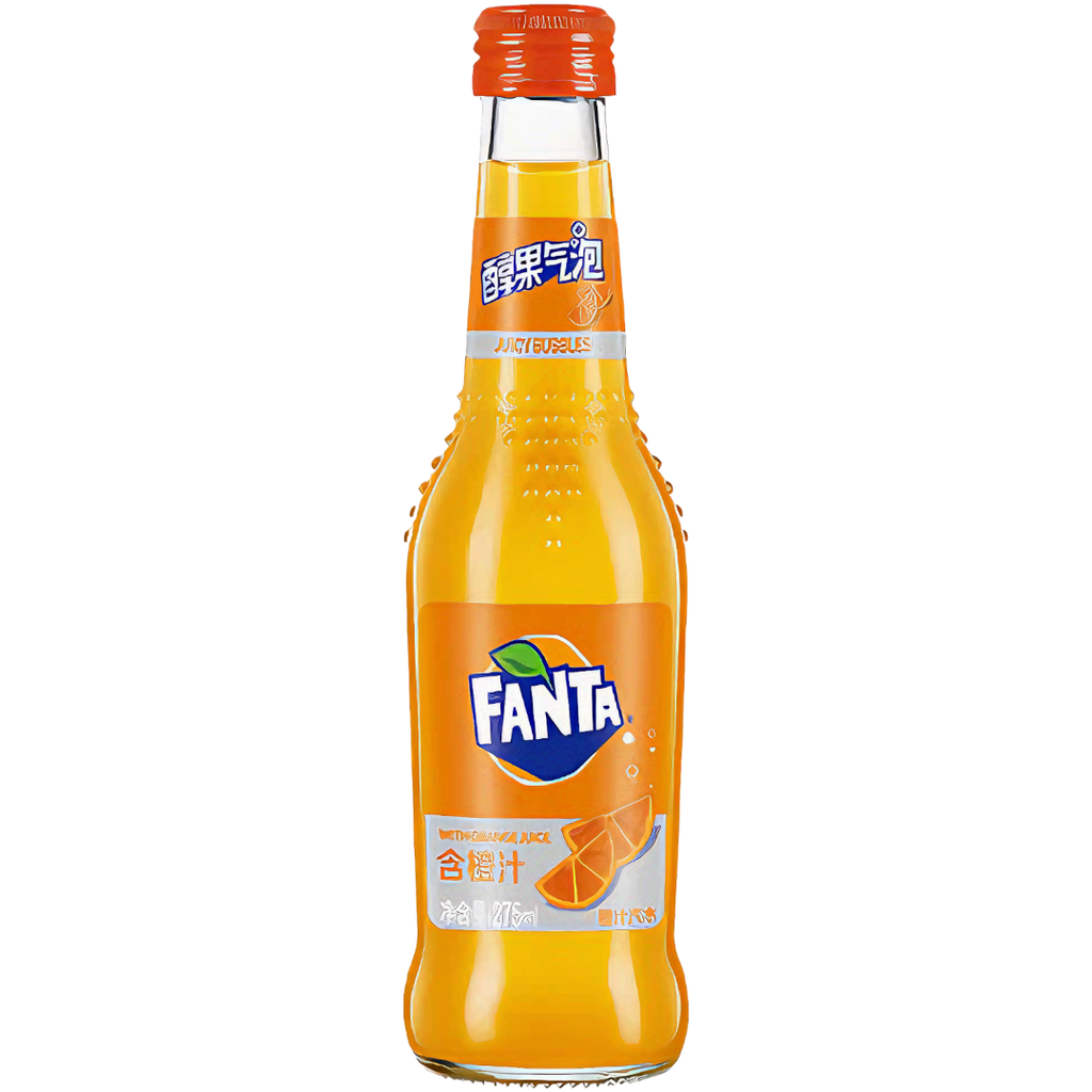 Fanta Orange Glass Bottle (China) - 9.29fl.oz (275ml)