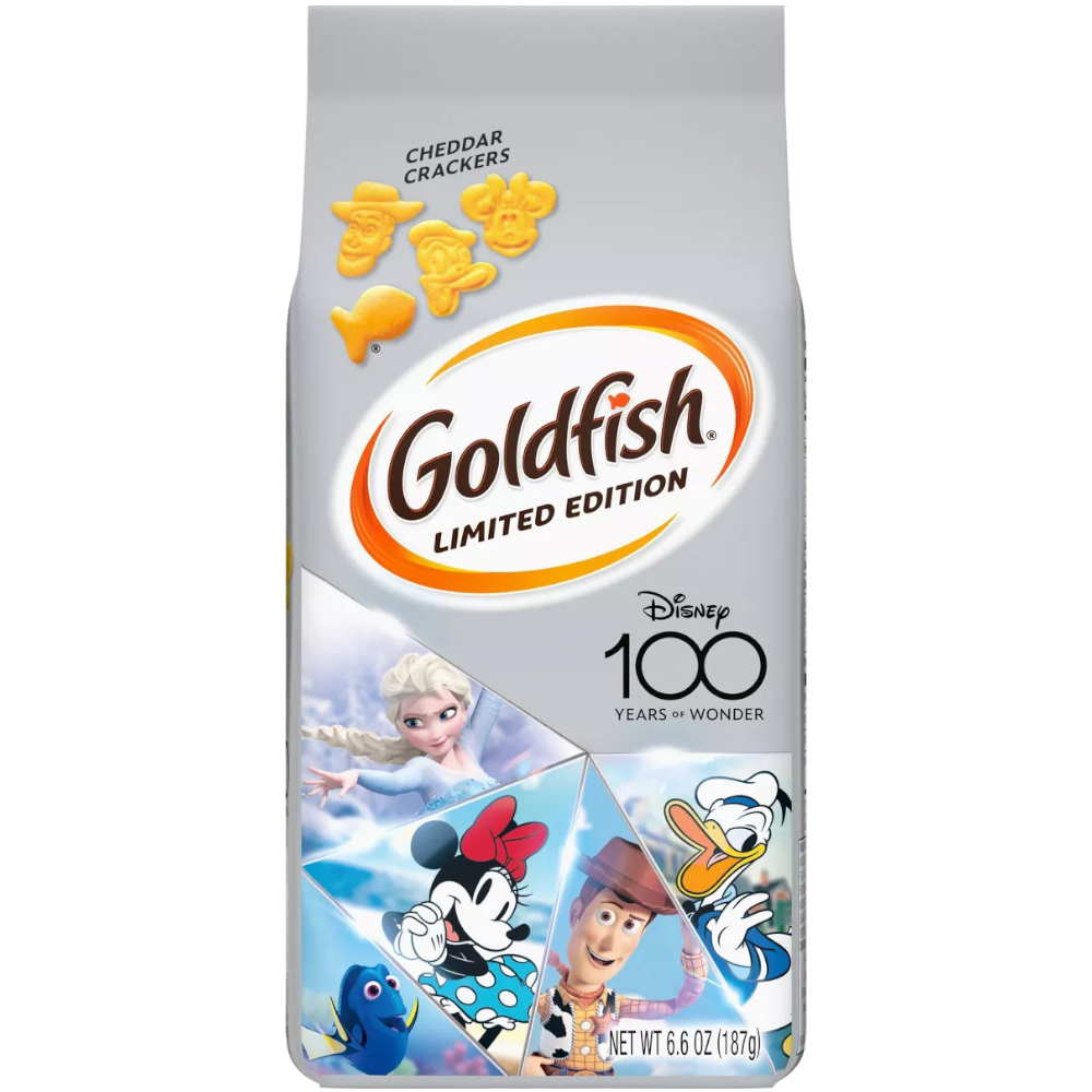 Goldfish Disney 100th Anniversary Disney Shapes Cheddar Flavour (Special Edition) - 6.6oz (187g)