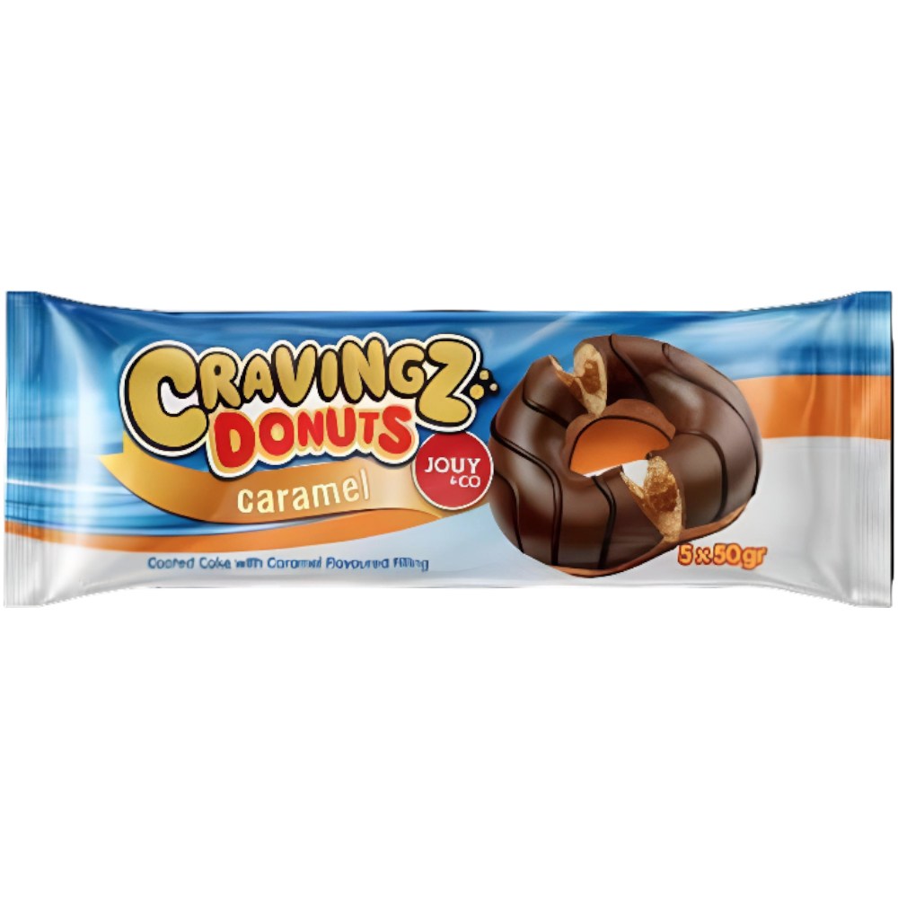 Cravingz Caramel Filled XL Donuts 5 Pack - 8.8oz (250g)