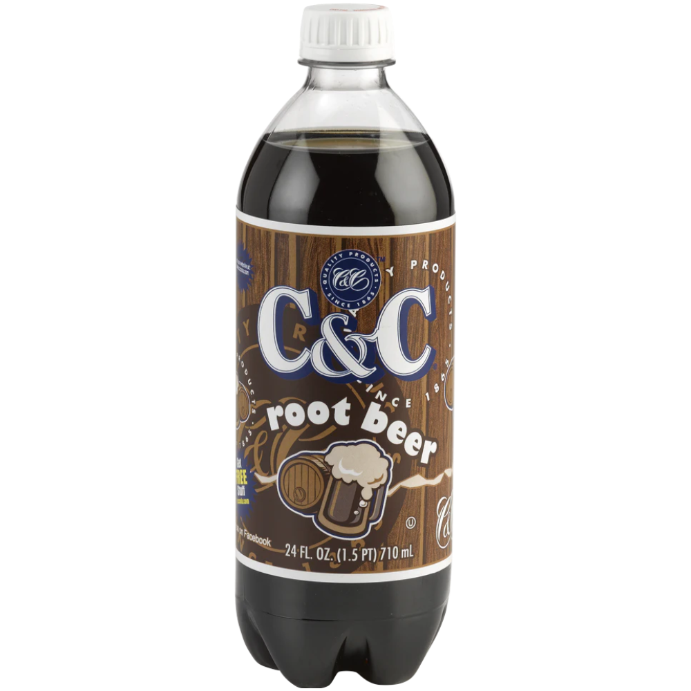 C&C Root Beer Soda Bottle - 24fl.oz (710ml)