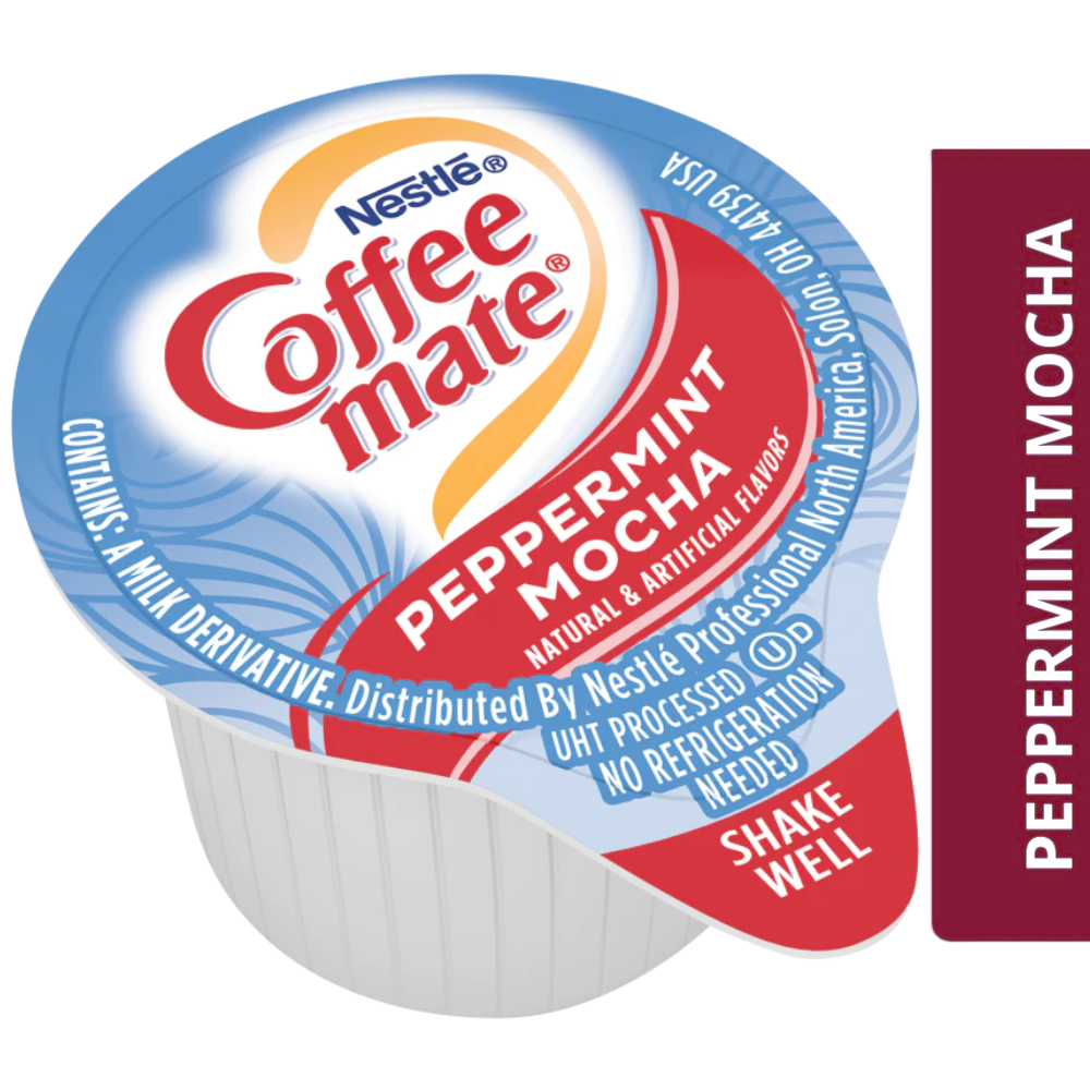 Coffee-Mate Peppermint Mocha Liquid Creamer Singles (Christmas Limited Edition)