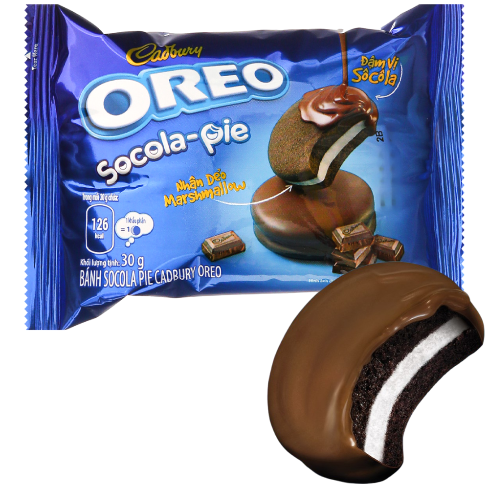 Oreo Cadbury Coated Socola Pie Cakester (Vietnam) - 1.1oz (30g)