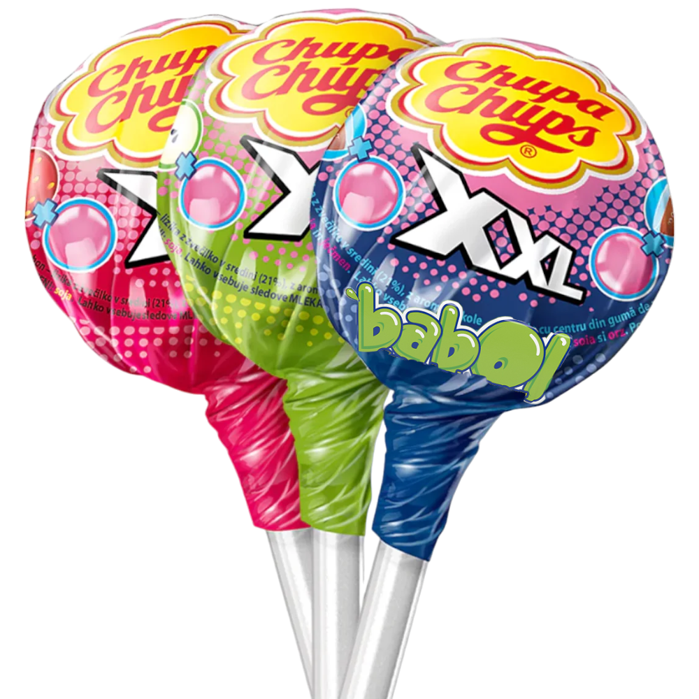 Chupa Chups Big Babol Bubble Gum Filled Lollipop (Vietnam) - 0.42oz (1 ...