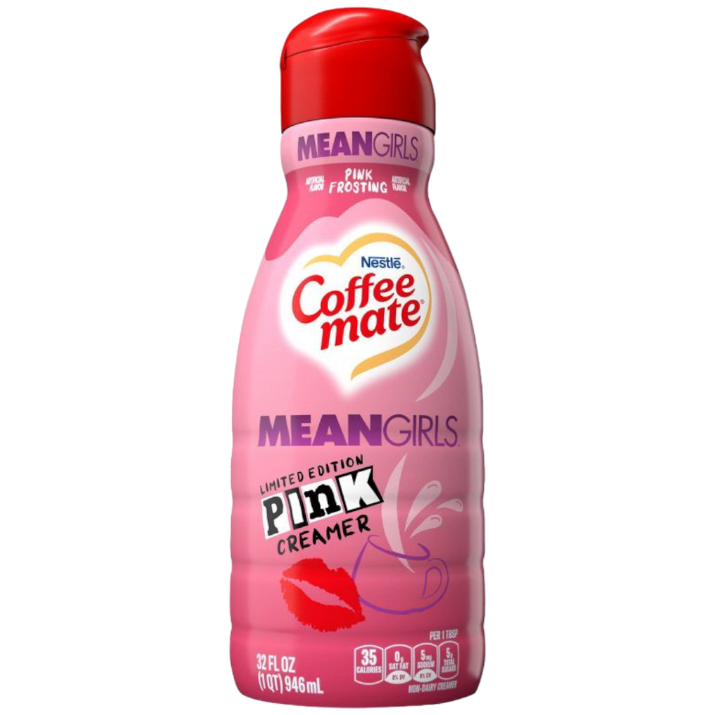 Coffee-Mate Mean Girls Pink Frosting Coffee Creamer (Limited Edition) - 32fl.oz (946ml)