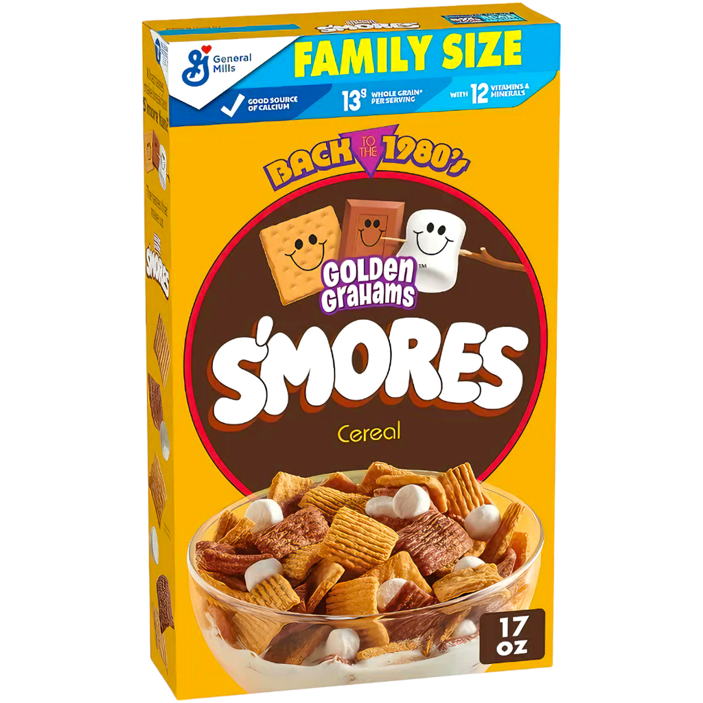 Golden Grahams S'mores Breakfast Cereal Family Size - 17oz (481g)