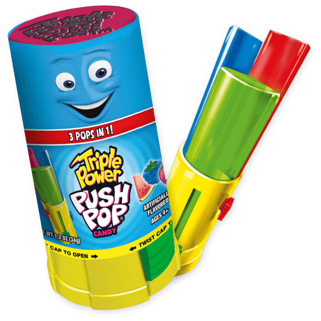 Push Pop Triple Power Lollipop - 1.19oz (34g)