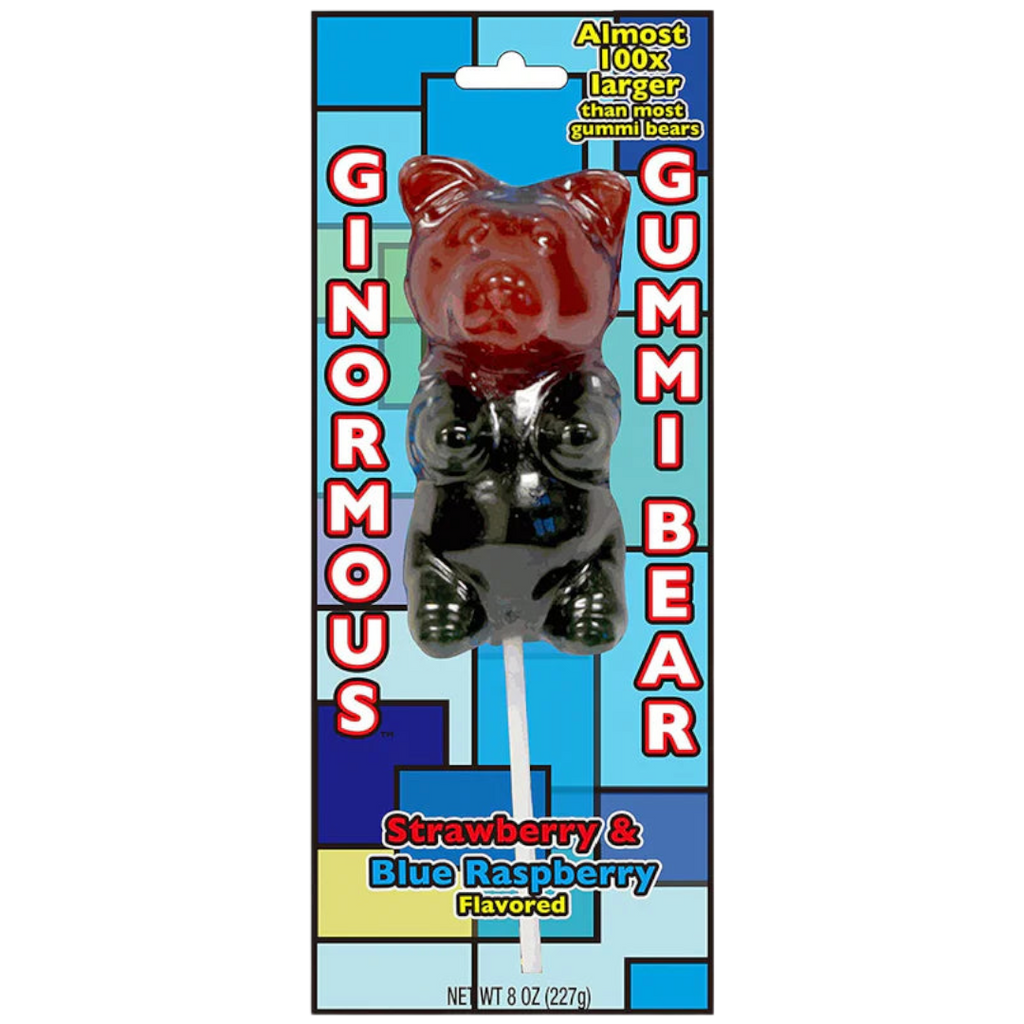 Ginormous Gummi Bear On A Stick (100x Larger Than A Regular Gummy Bear!) - 8oz (227g)