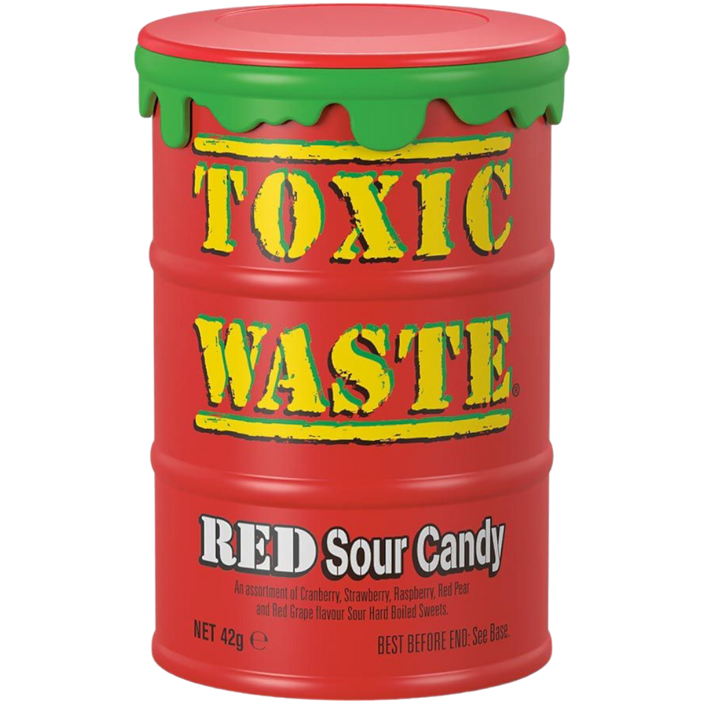 Toxic Waste Red Drum Extreme Sour Candy - 1.5oz (42g)
