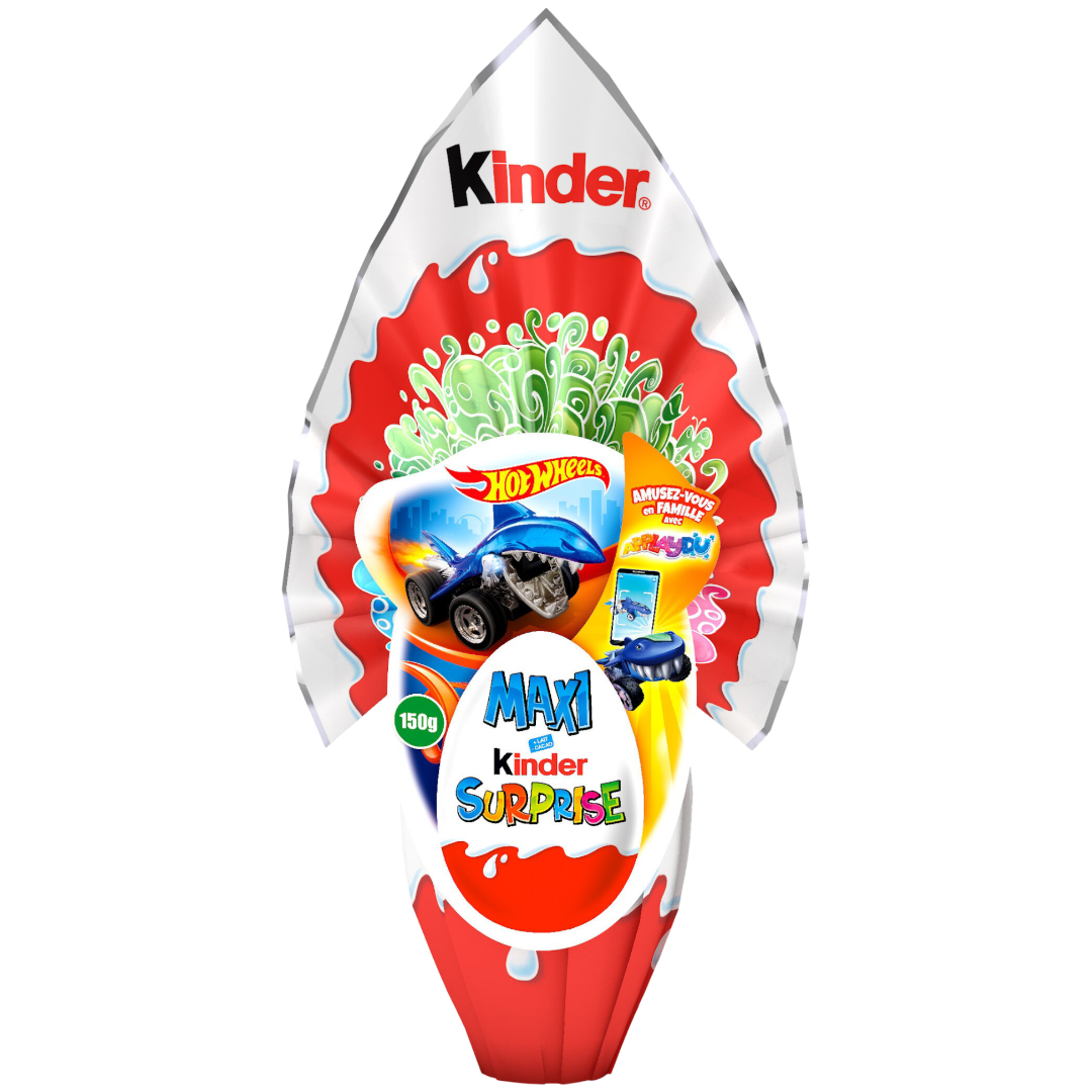 Kinder Maxi Surprise Hot Wheels Edition - 5.29oz (150g)