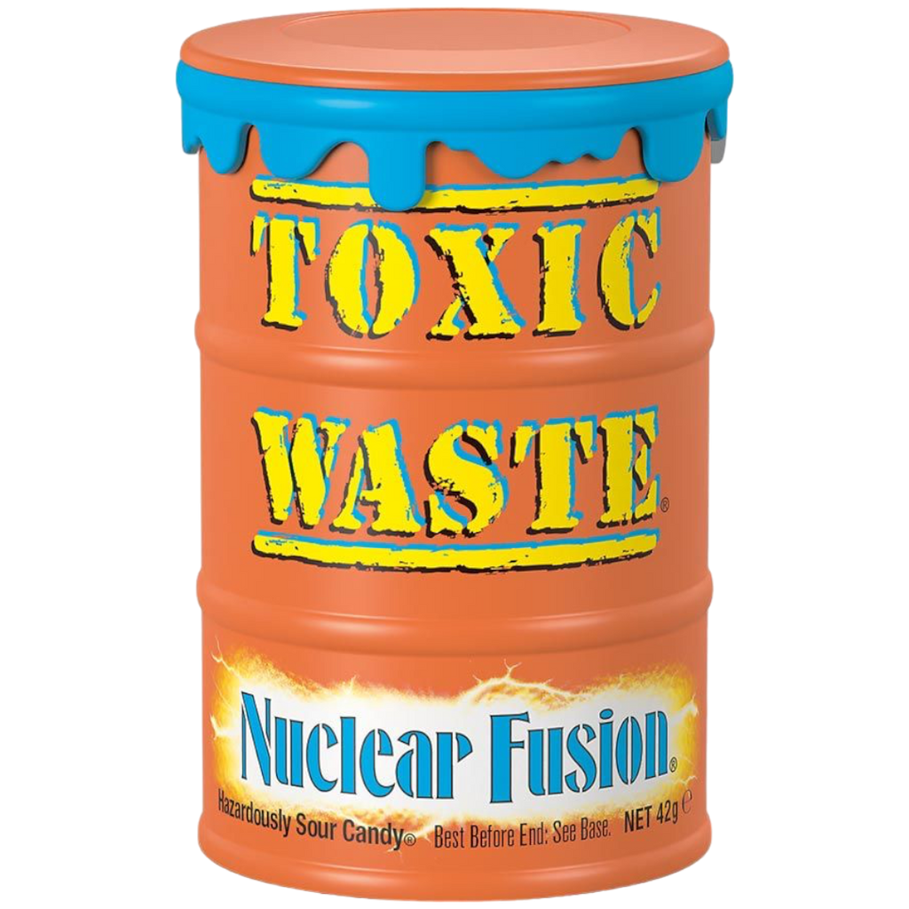 Toxic Waste Nuclear Fusion Orange Drum Extreme Sour Candy - 1.5oz (42g)