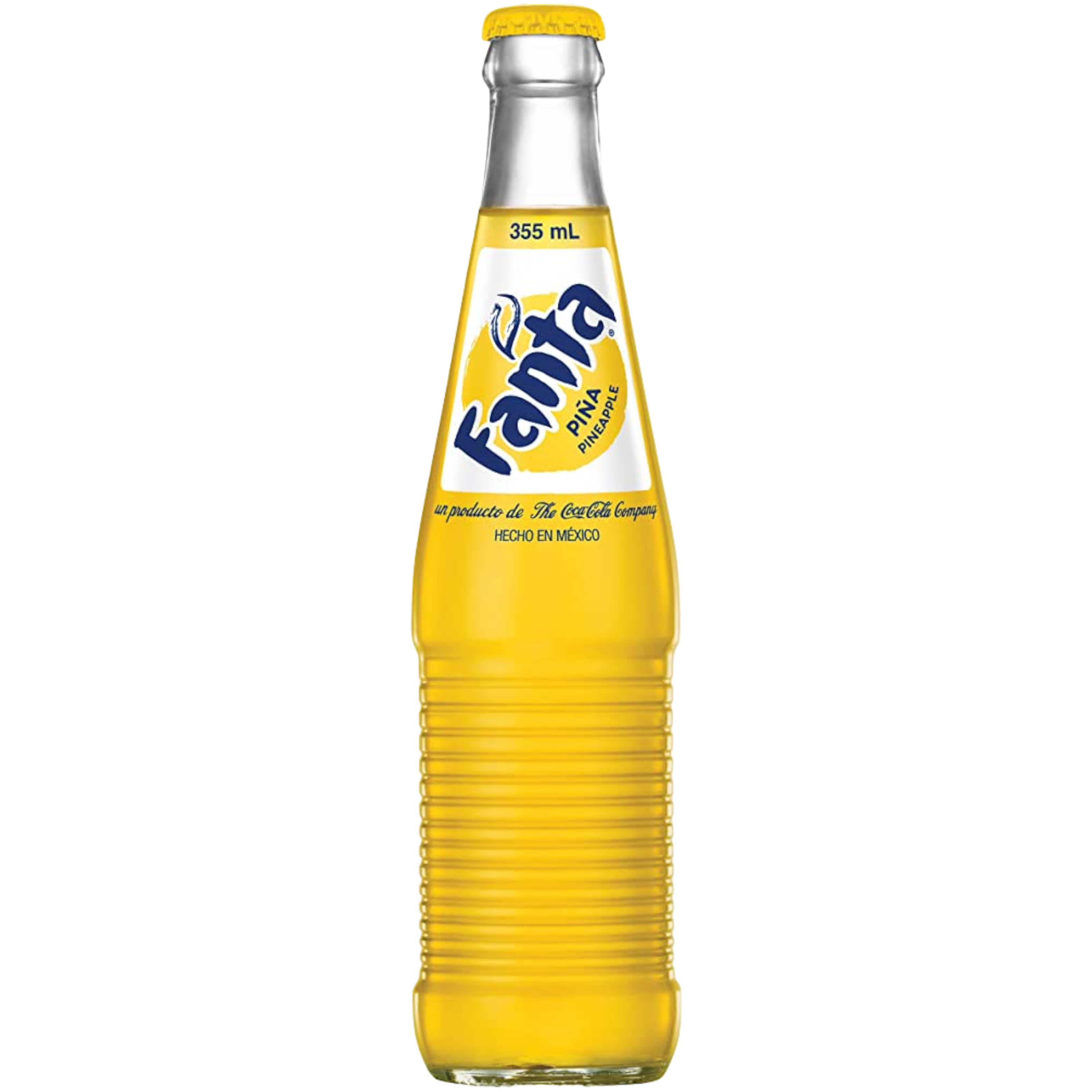 Mexican Fanta Pineapple Glass Bottle (Mexico) - 12fl.oz (355ml)