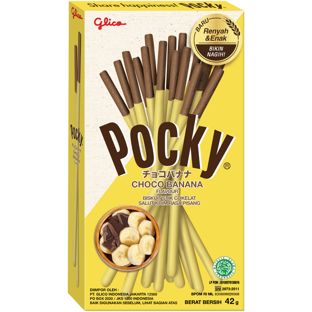 Pocky Sticks Chocolate Banana Flavour - 1.48oz (42g)