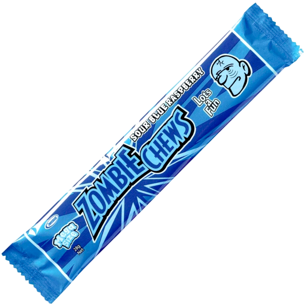 Zombie Chews Sour Blue Raspberry Flavour Mega Size (Australia) 1oz