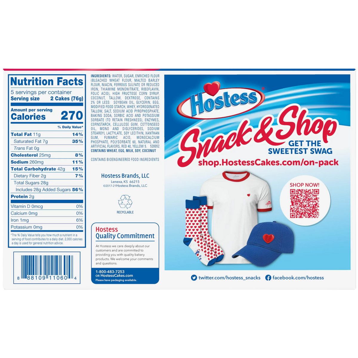 Hostess Raspberry Zingers 13.4oz (380g) Poppin Candy