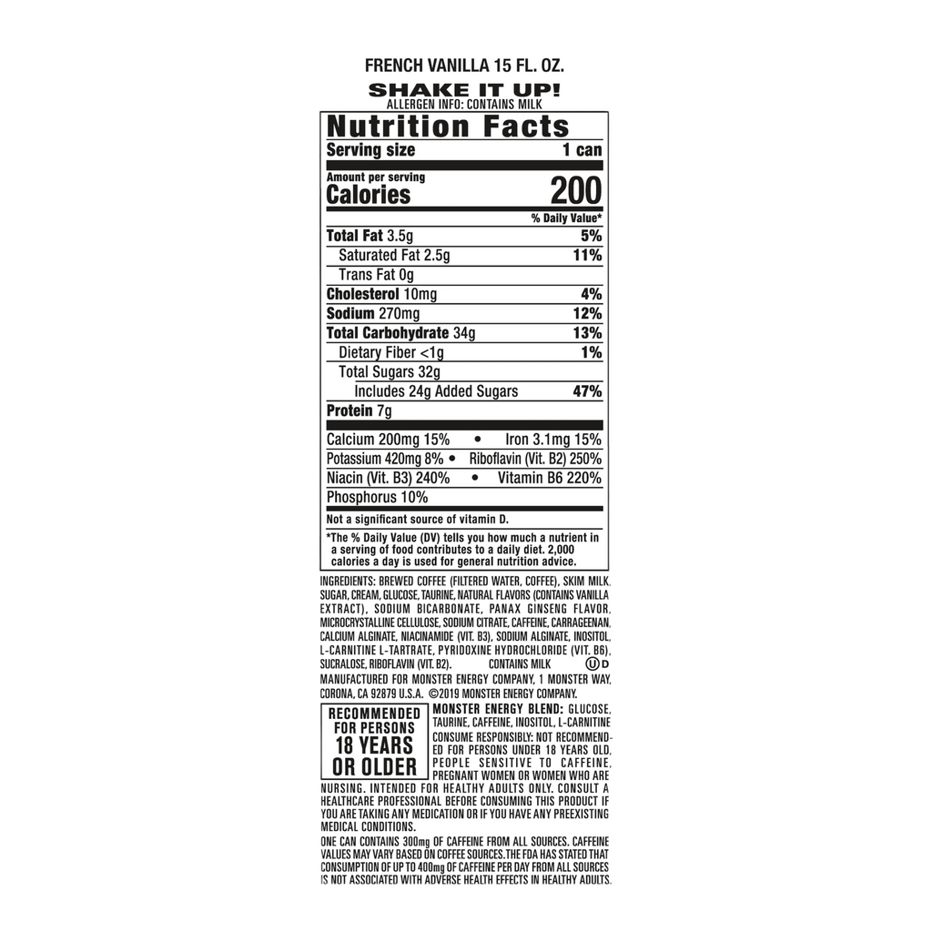 Monster Java 300 Triple Shot French Vanilla - 15fl.oz (443ml) | Poppin ...