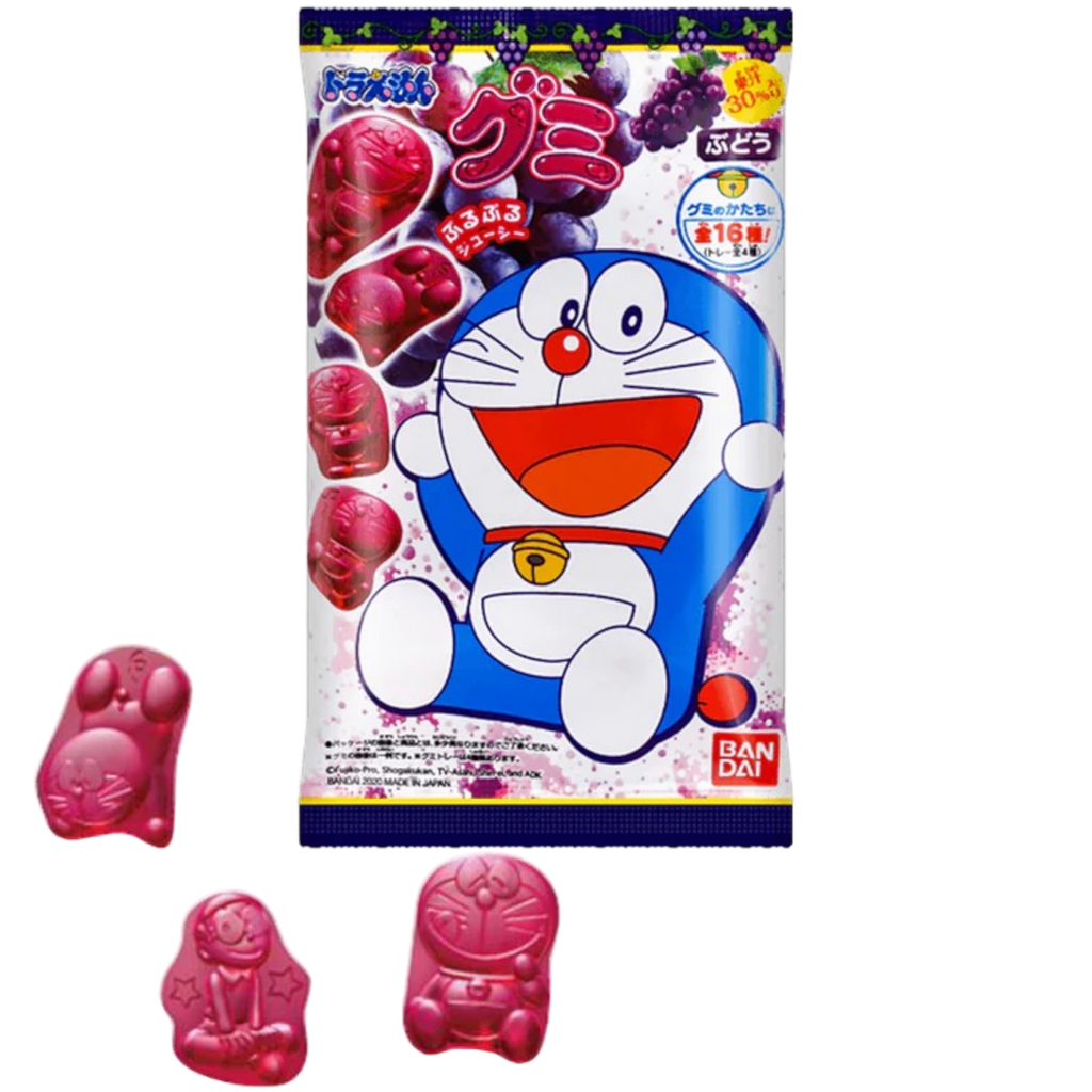 Bandai Doraemon Grape Gummies (Japan) - 0.46oz (13g)