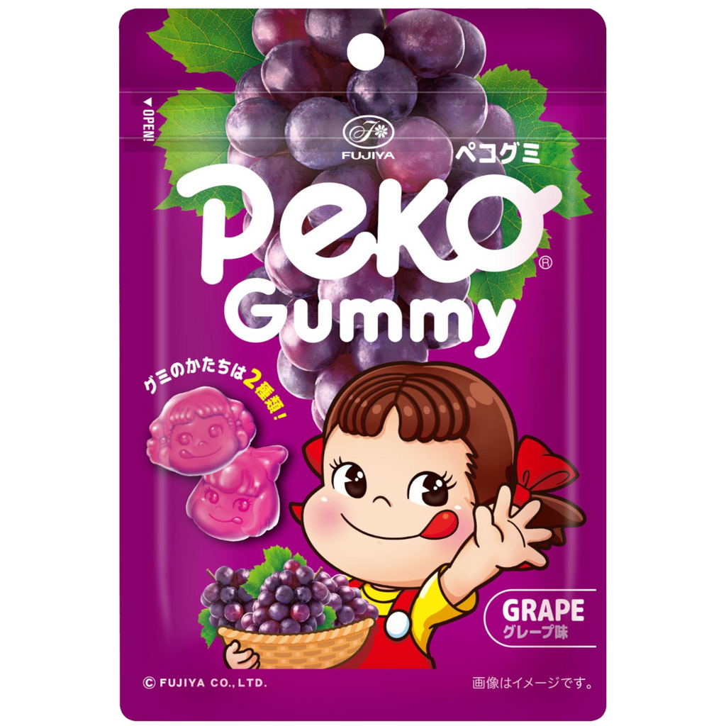 Fujiya Peko Gummy Grape Candy (Japan) - 1.8oz (50g)