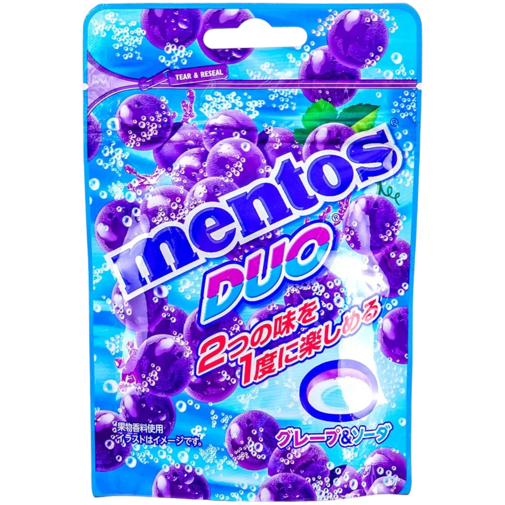 Mentos Duo Kyoho Grape & Soda Candy (Japan) - 1.59oz (45g)