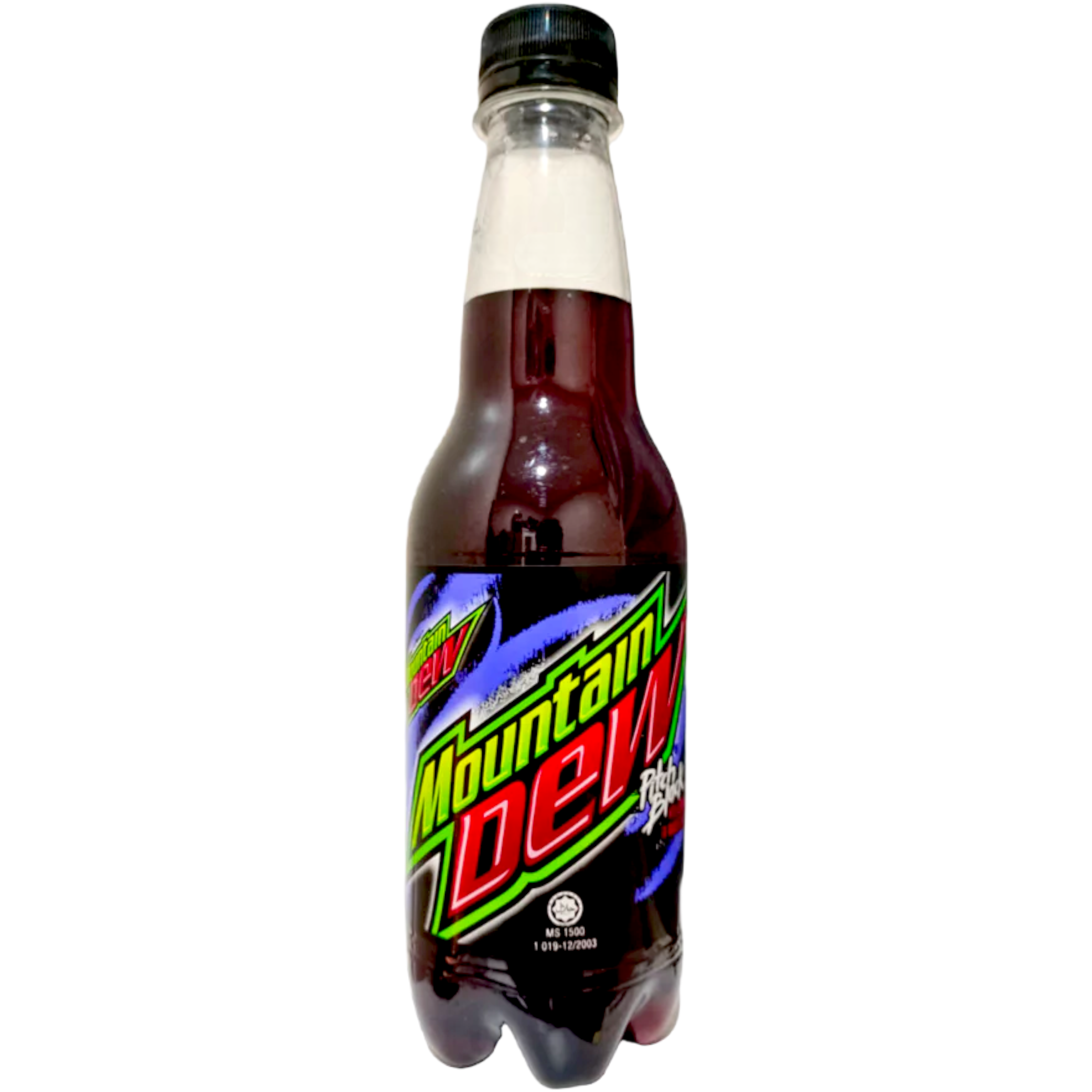 Mountain Dew Pitch Black Bottle (Malaysia) - 13.5fl.oz (400ml)